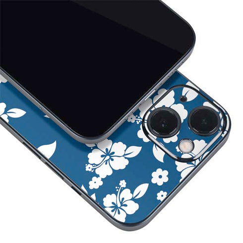 Blue and White iPhone 14 Plus Skin